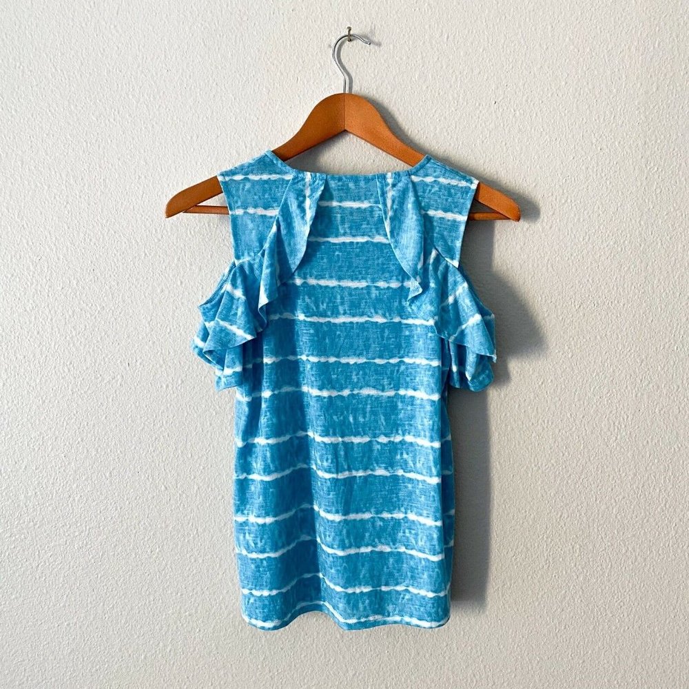 Juicy Couture Light Baby Blue Sleeveless Ruffle - Picture 4 of 5